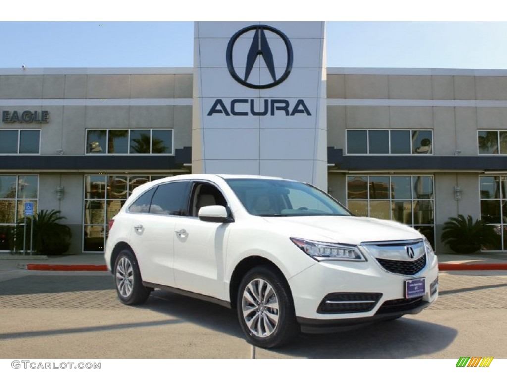 White Diamond Pearl Acura MDX