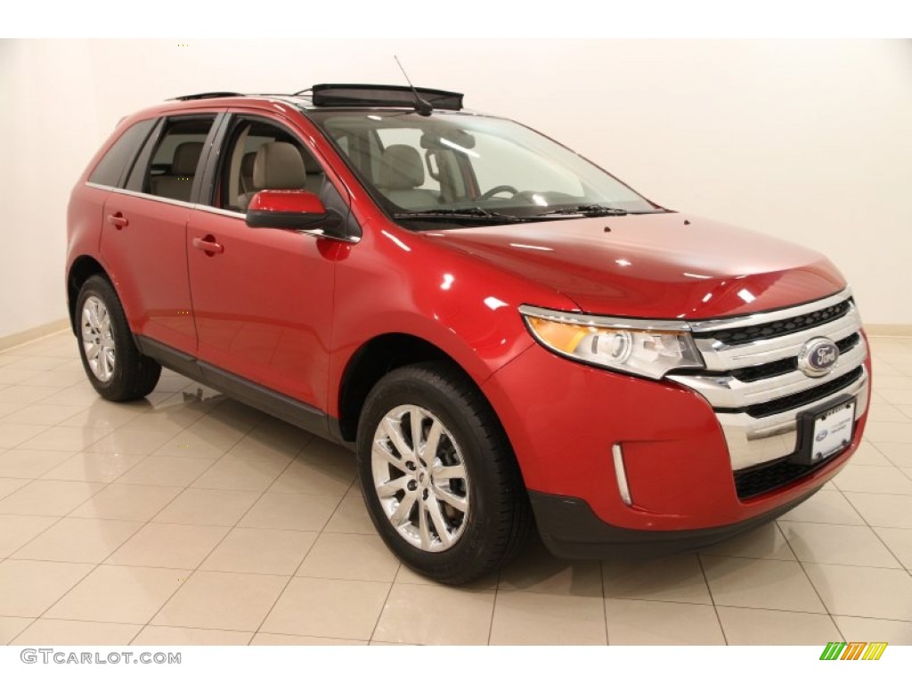 2012 Edge Limited AWD - Red Candy Metallic / Medium Light Stone photo #1