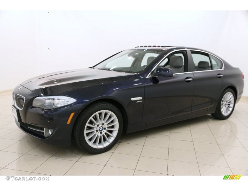 2012 5 Series 535i xDrive Sedan - Imperial Blue Metallic / Everest Gray photo #3