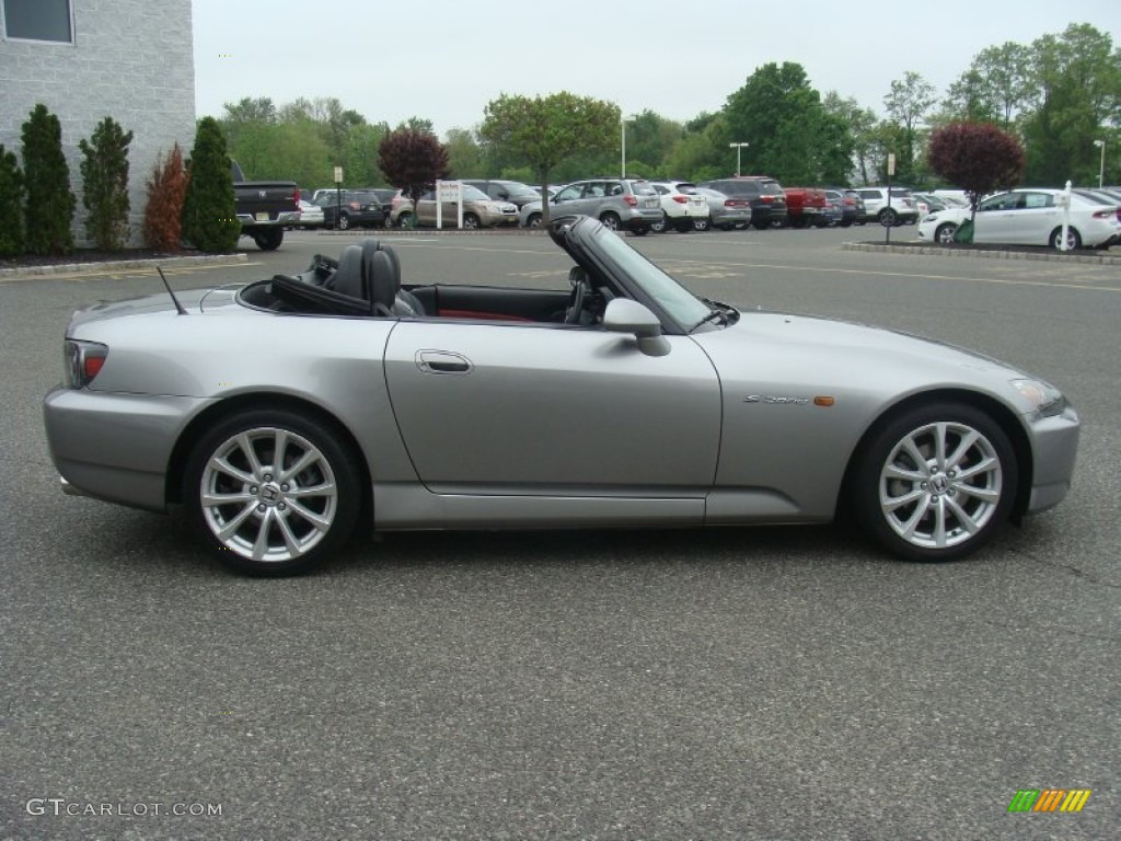 2007 S2000 Roadster - Silverstone Metallic / Black/Red photo #12