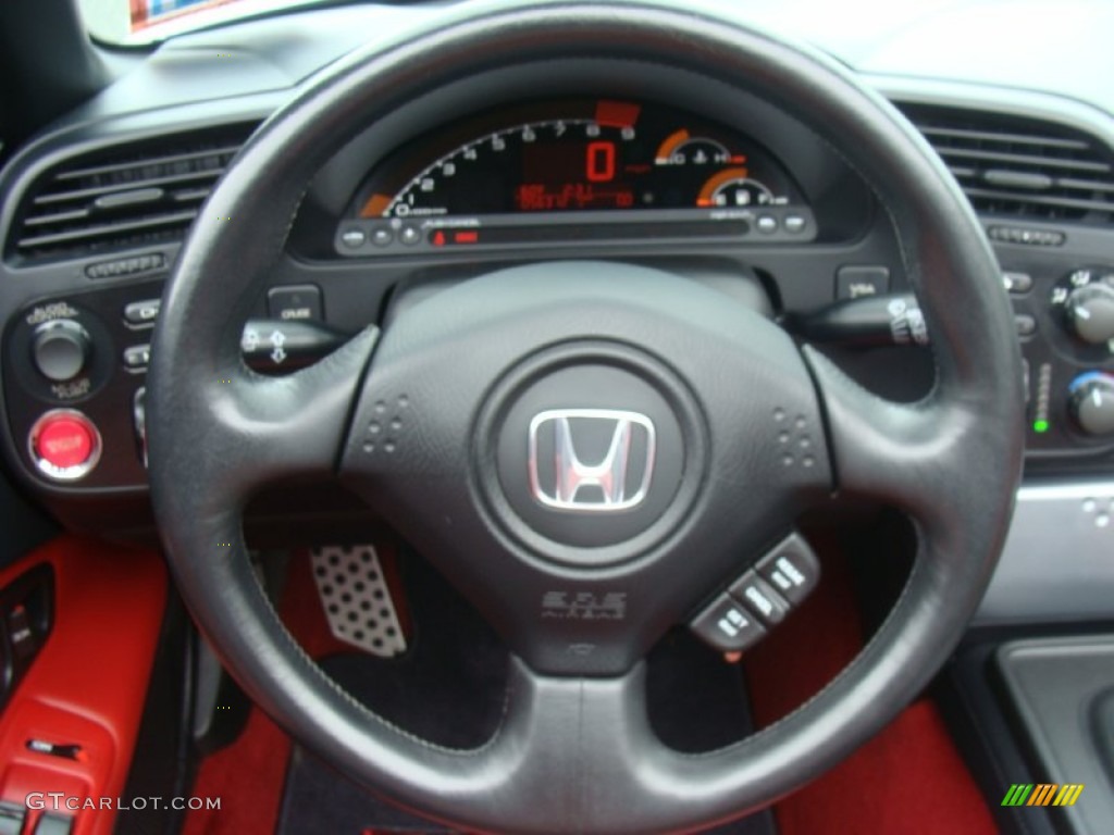 2007 S2000 Roadster - Silverstone Metallic / Black/Red photo #22