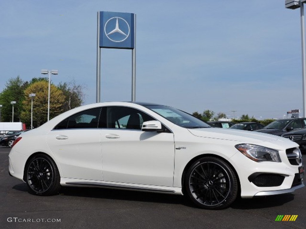 Cirrus White 2015 Mercedes-Benz CLA 45 AMG Exterior Photo #104052510