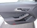 2015 Mercedes-Benz CLA Black/Dinamica w/Red Stitching Interior Door Panel Photo
