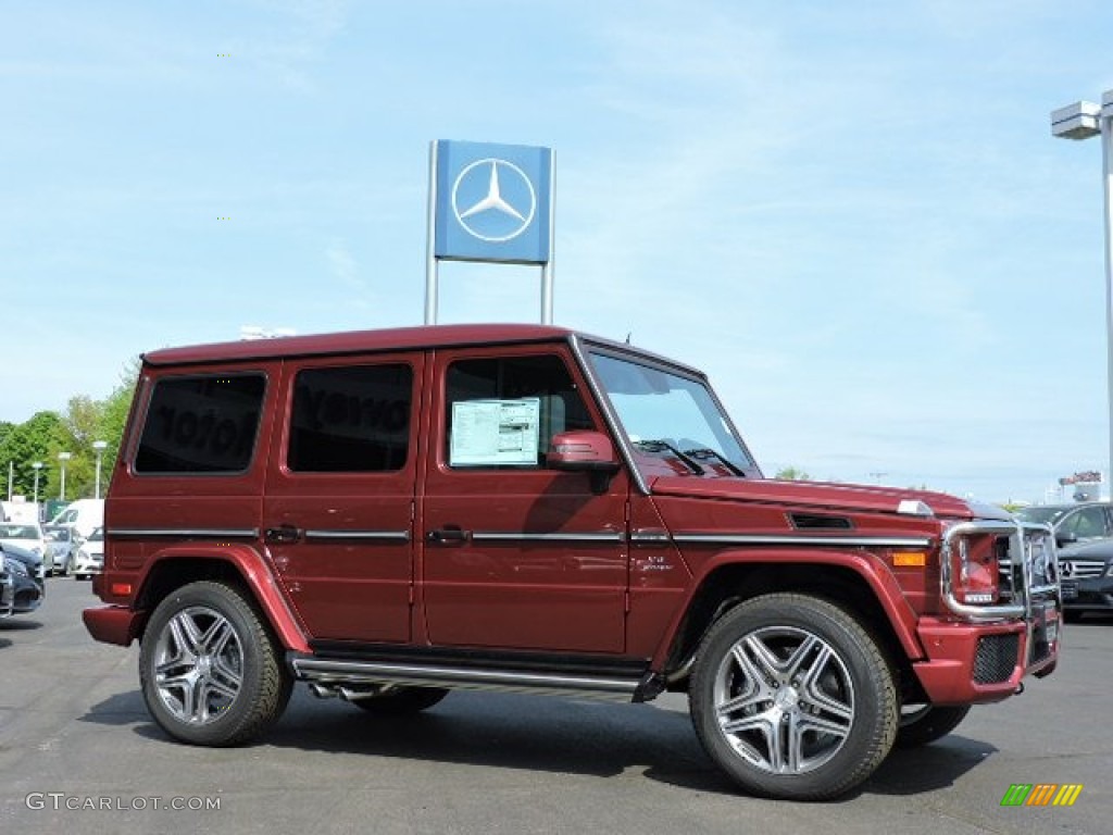 Storm Red Metallic 2015 Mercedes-Benz G 63 AMG Exterior Photo #104052822