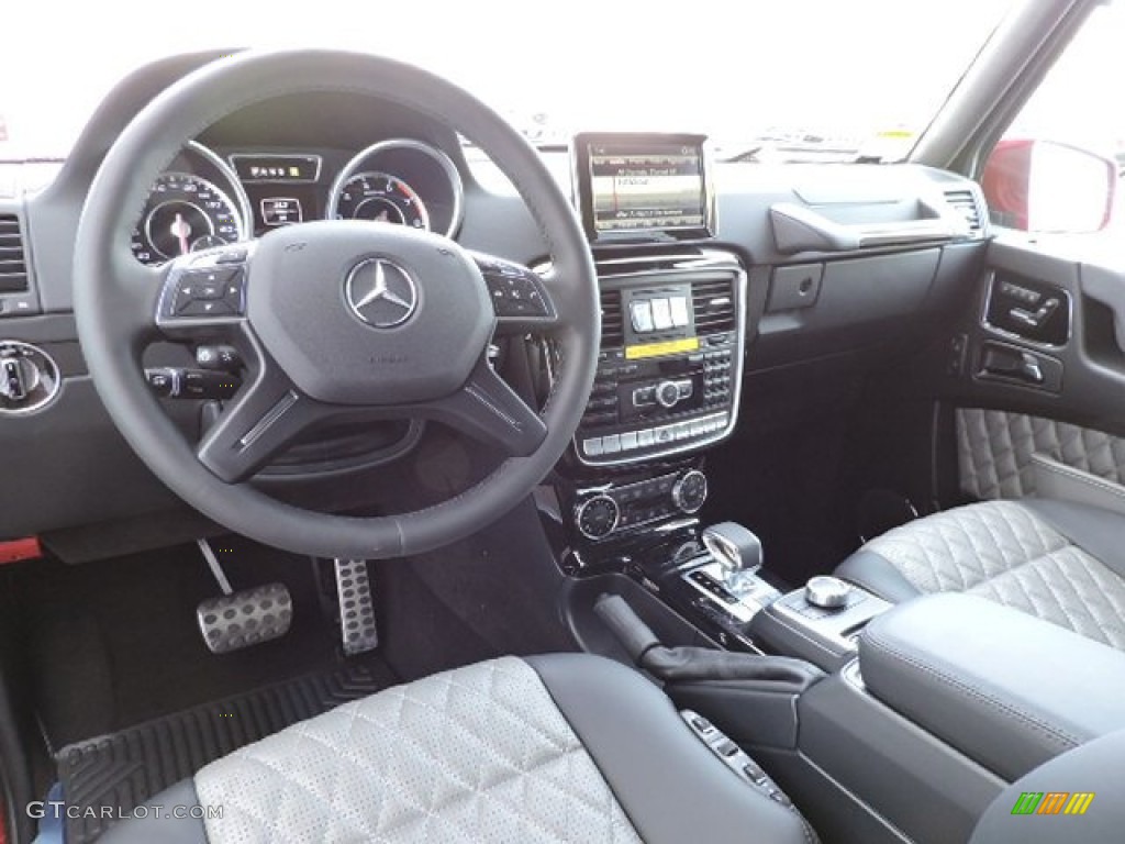 designo Titanium Pearl/Black Interior 2015 Mercedes-Benz G 63 AMG Photo #104052936