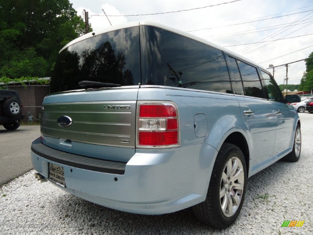 2009 Flex Limited AWD - Light Ice Blue Metallic / Charcoal Black photo #3