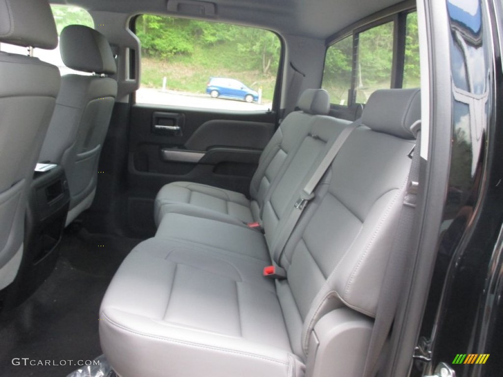 Jet Black Interior 2015 Chevrolet Silverado 1500 LTZ Z71 Crew Cab 4x4 Photo #104056308