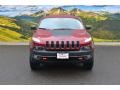 2014 Deep Cherry Red Crystal Pearl Jeep Cherokee Trailhawk 4x4  photo #4