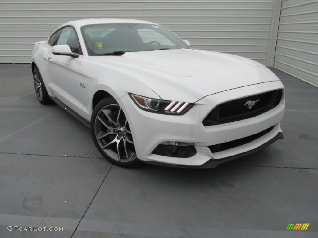 2015 Mustang GT Premium Coupe - Oxford White / Ebony photo #2