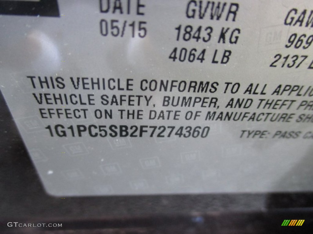 2015 Cruze LT - Autumn Bronze Metallic / Jet Black/Medium Titanium photo #19