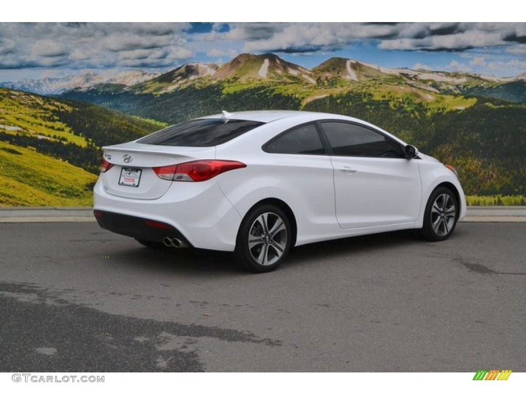2013 Elantra Coupe SE - Monaco White / Black photo #3
