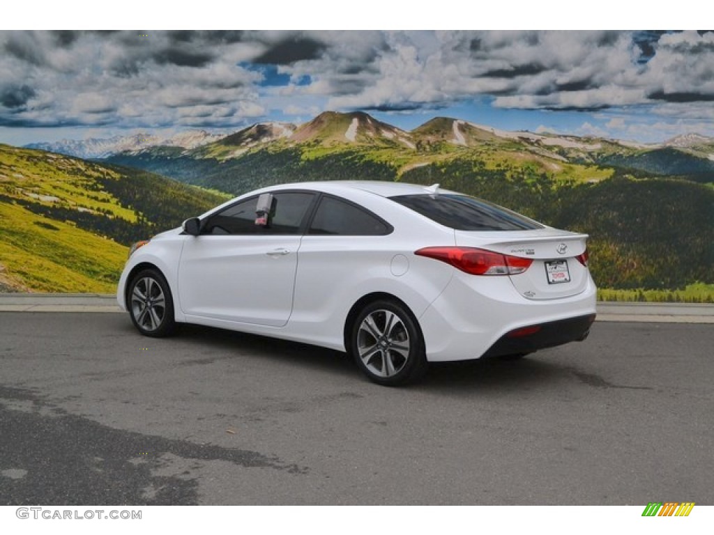 2013 Elantra Coupe SE - Monaco White / Black photo #7