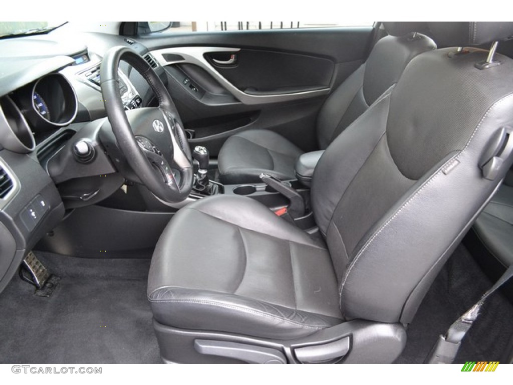 2013 Elantra Coupe SE - Monaco White / Black photo #10