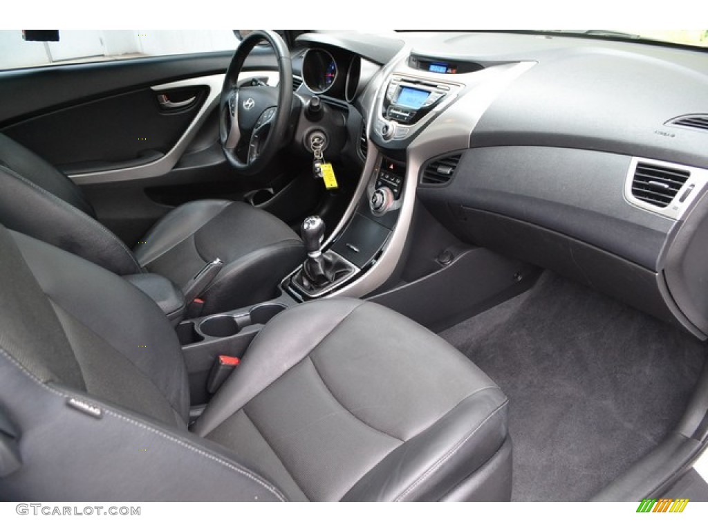 2013 Elantra Coupe SE - Monaco White / Black photo #15