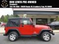Flame Red 2003 Jeep Wrangler SE 4x4