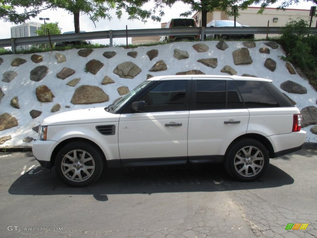 2009 Range Rover Sport HSE - Alaska White / Almond/Nutmeg photo #2