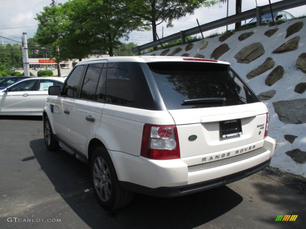 2009 Range Rover Sport HSE - Alaska White / Almond/Nutmeg photo #4
