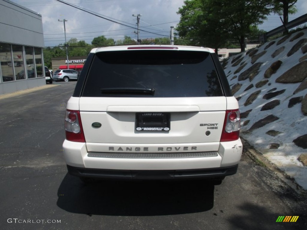 2009 Range Rover Sport HSE - Alaska White / Almond/Nutmeg photo #5
