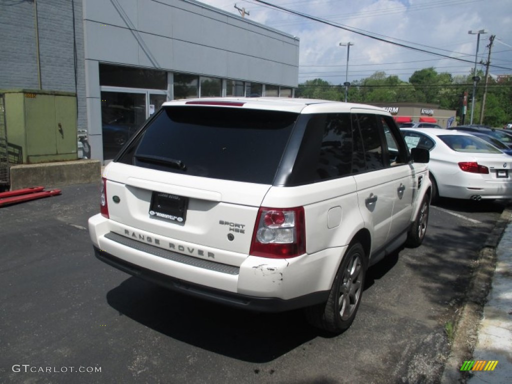 2009 Range Rover Sport HSE - Alaska White / Almond/Nutmeg photo #6