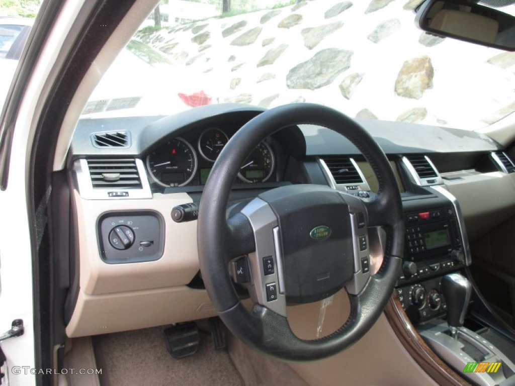 2009 Range Rover Sport HSE - Alaska White / Almond/Nutmeg photo #14