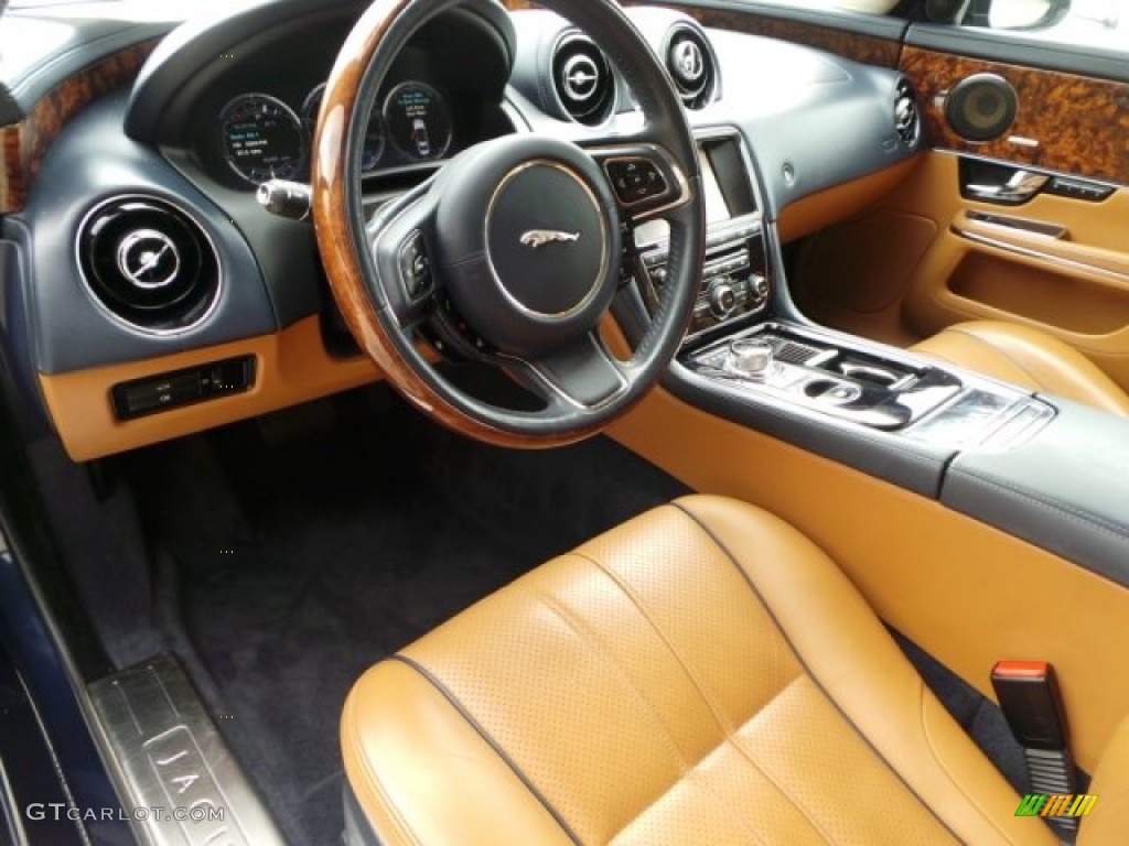 2011 XJ XJL Supercharged - Indigo Metallic / London Tan/Jet Black photo #15