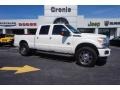 2014 White Platinum Tri-Coat Ford F250 Super Duty Platinum Crew Cab 4x4  photo #1