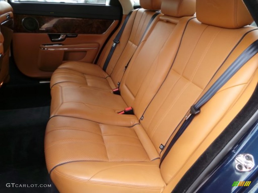 2011 XJ XJL Supercharged - Indigo Metallic / London Tan/Jet Black photo #35