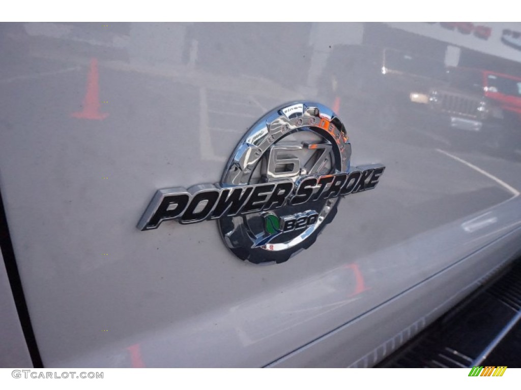 2014 F250 Super Duty Platinum Crew Cab 4x4 - White Platinum Tri-Coat / Platinum Pecan Leather photo #13