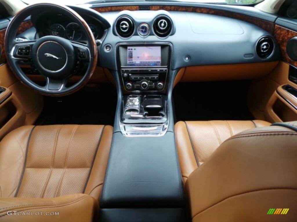 2011 XJ XJL Supercharged - Indigo Metallic / London Tan/Jet Black photo #38