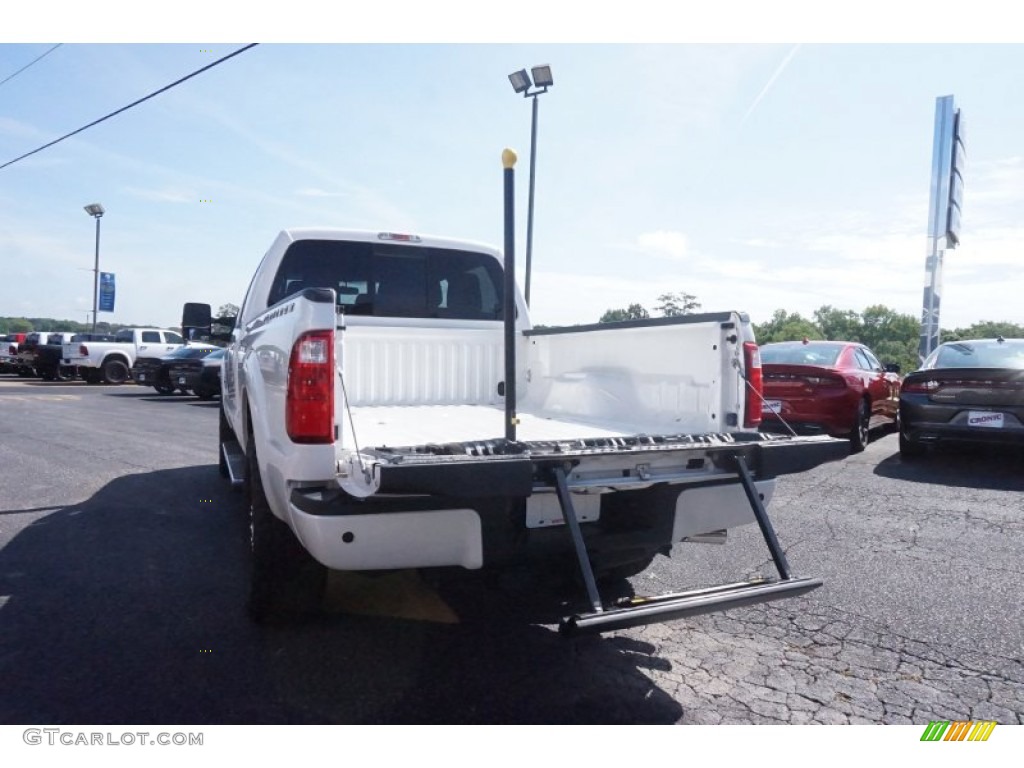 2014 F250 Super Duty Platinum Crew Cab 4x4 - White Platinum Tri-Coat / Platinum Pecan Leather photo #15