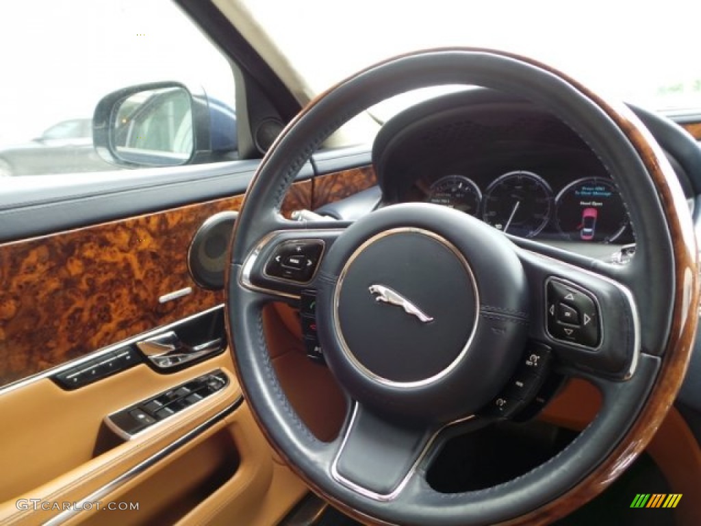 2011 XJ XJL Supercharged - Indigo Metallic / London Tan/Jet Black photo #39