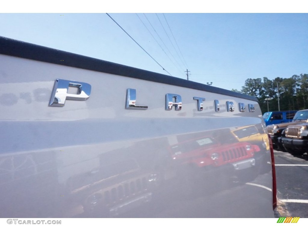 2014 F250 Super Duty Platinum Crew Cab 4x4 - White Platinum Tri-Coat / Platinum Pecan Leather photo #17