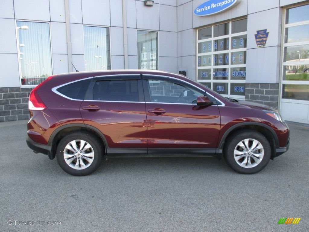 2012 CR-V EX 4WD - Basque Red Pearl II / Gray photo #2