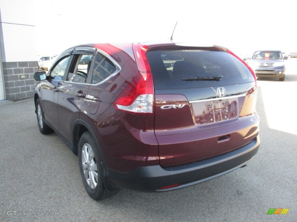 2012 CR-V EX 4WD - Basque Red Pearl II / Gray photo #17
