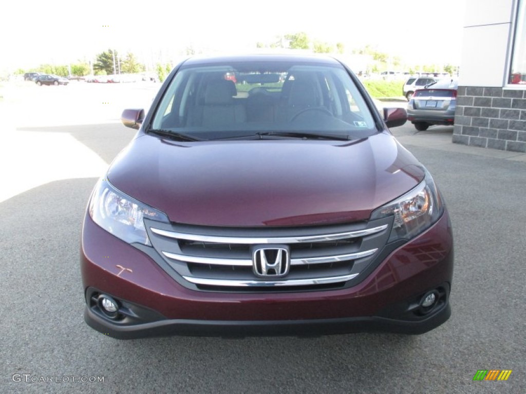 2012 CR-V EX 4WD - Basque Red Pearl II / Gray photo #19
