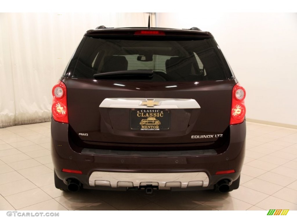 2011 Equinox LTZ AWD - Espresso Brown Metallic / Brownstone/Jet Black photo #14