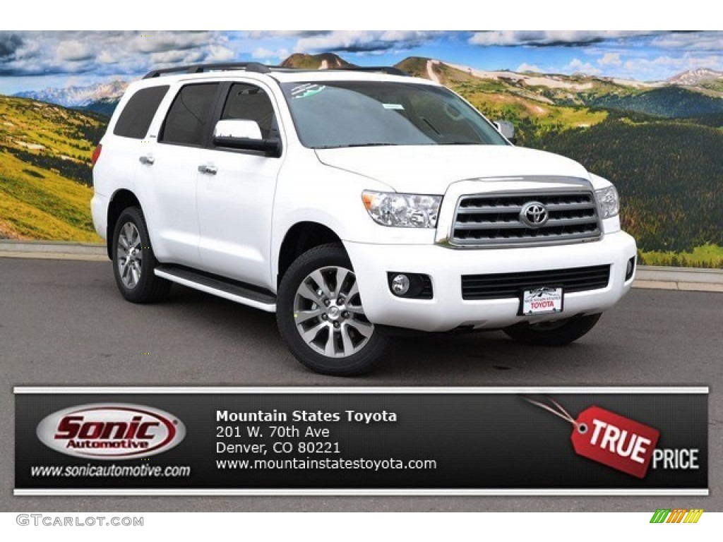 Super White Toyota Sequoia