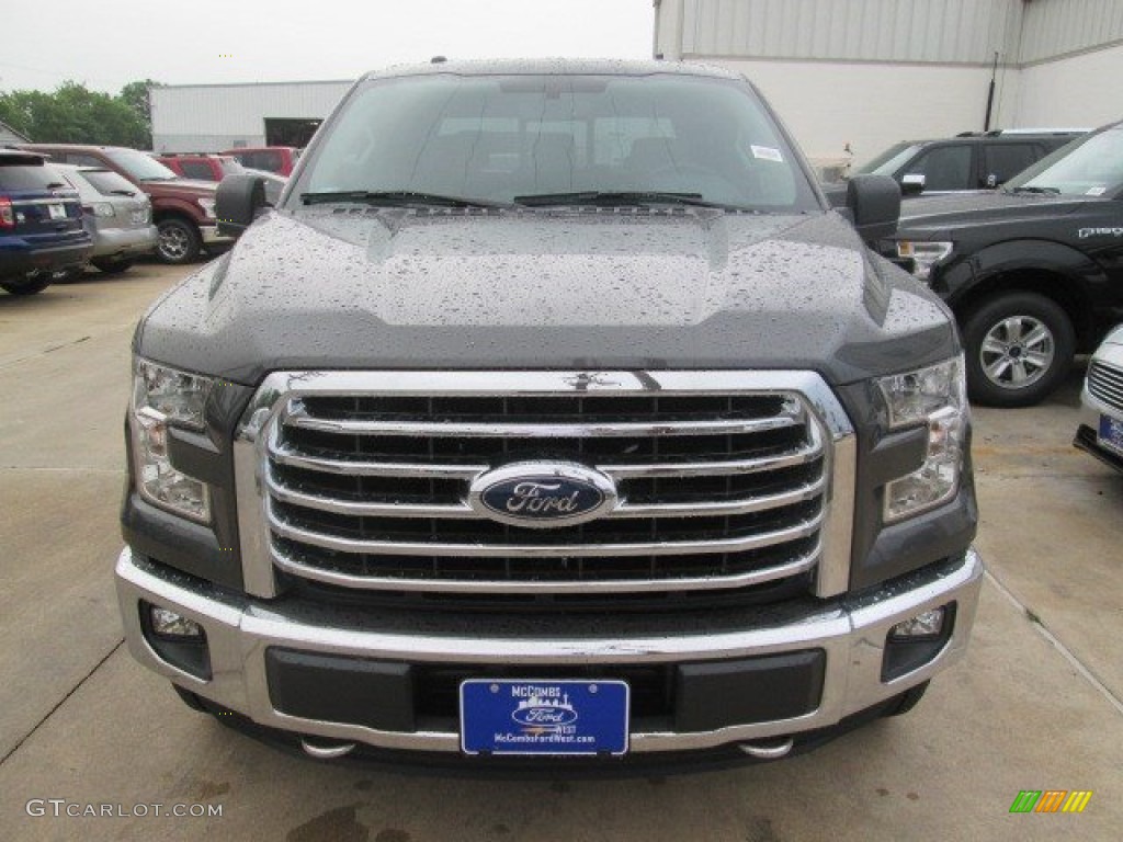 2015 F150 XLT SuperCrew 4x4 - Magnetic Metallic / Medium Earth Gray photo #9