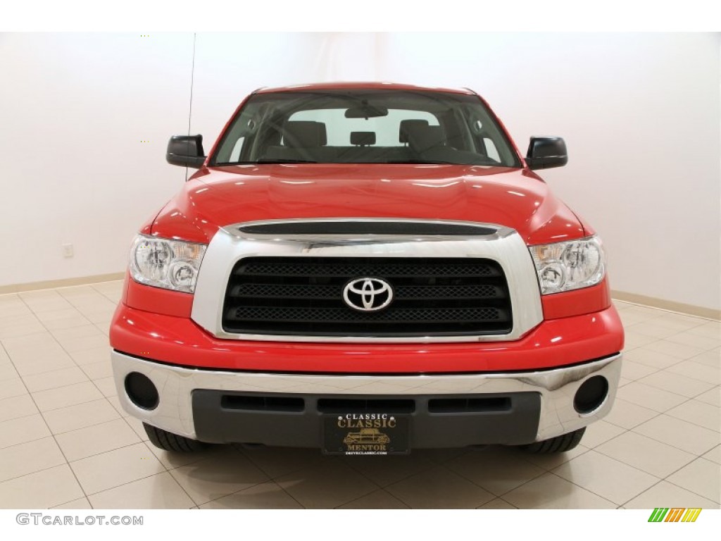 2008 Tundra SR5 Double Cab 4x4 - Radiant Red / Graphite Gray photo #2