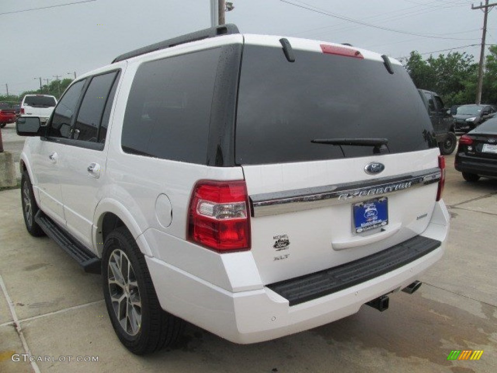 2015 Expedition XLT - White Platinum Metallic Tri-Coat / Ebony photo #13