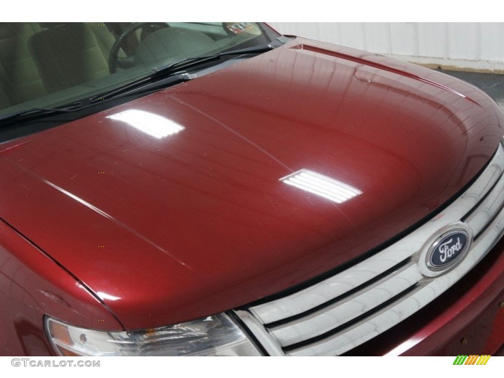 2008 Taurus SEL - Merlot Metallic / Camel photo #34