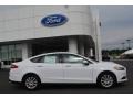 2015 Oxford White Ford Fusion S  photo #2