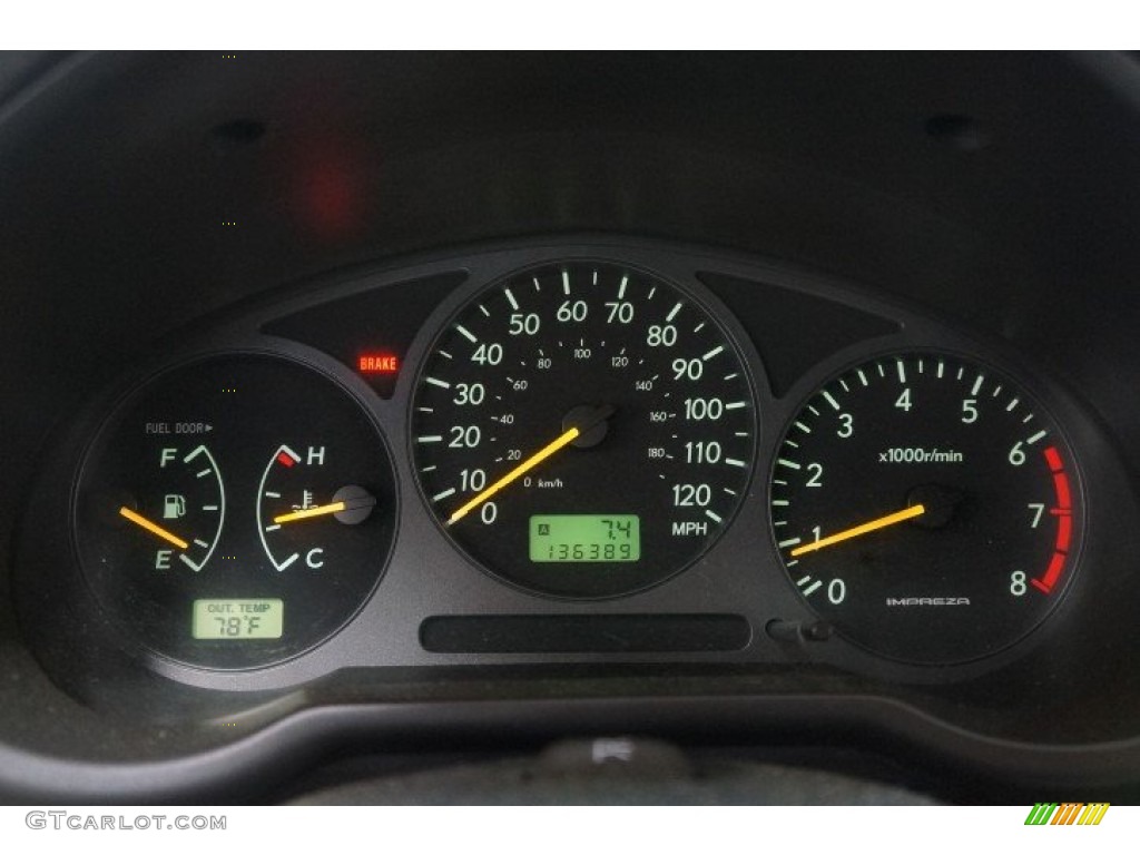 2002 Impreza Outback Sport Wagon - Sedona Red Pearl / Gray photo #27