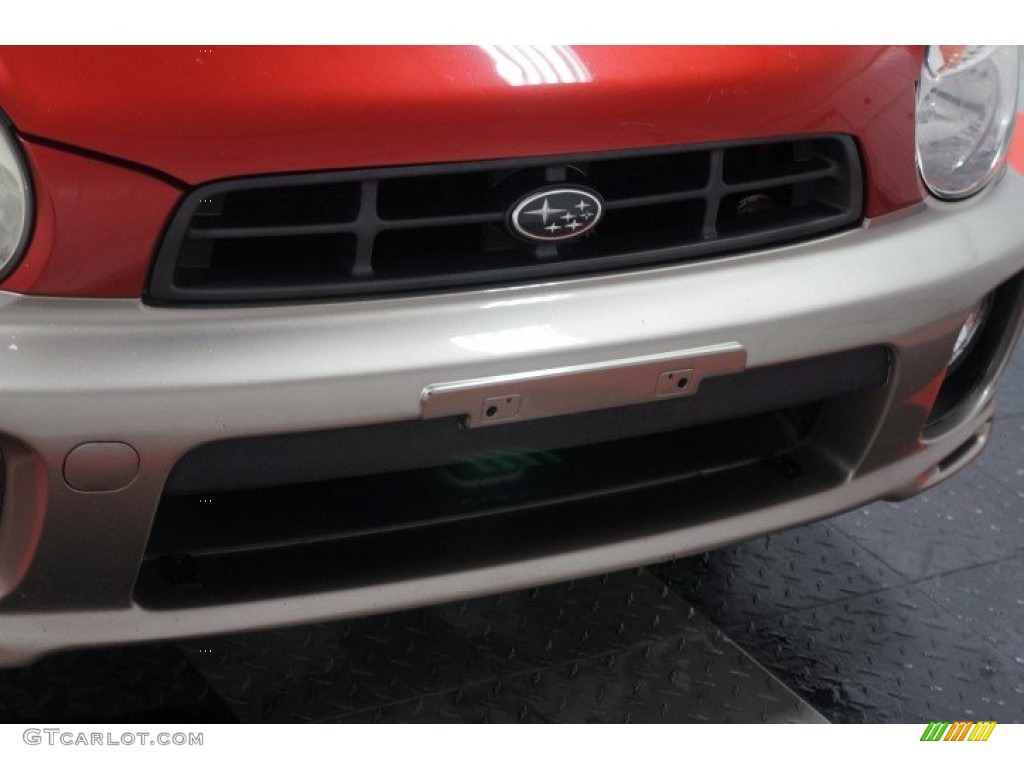 2002 Impreza Outback Sport Wagon - Sedona Red Pearl / Gray photo #38