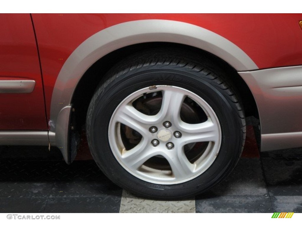 2002 Impreza Outback Sport Wagon - Sedona Red Pearl / Gray photo #41