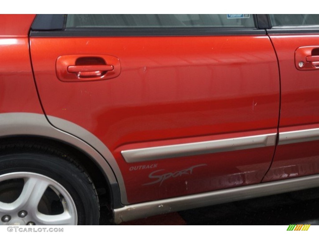 2002 Impreza Outback Sport Wagon - Sedona Red Pearl / Gray photo #46