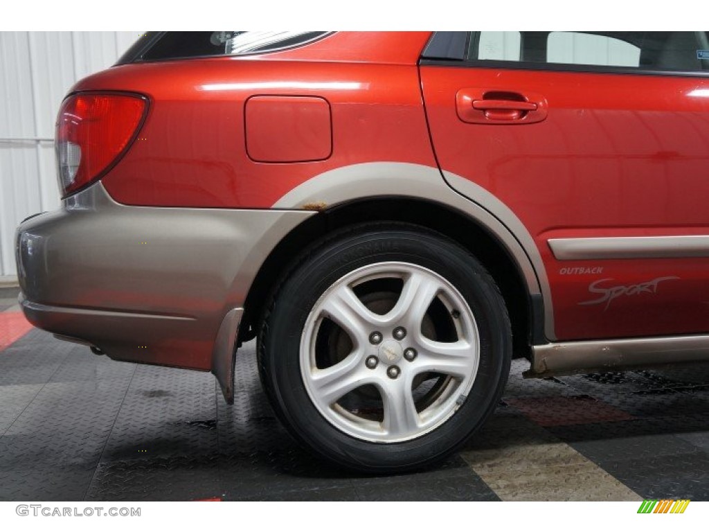 2002 Impreza Outback Sport Wagon - Sedona Red Pearl / Gray photo #47