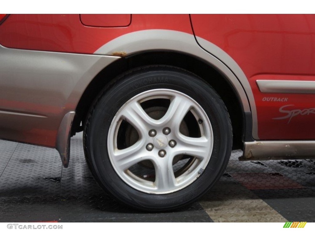 2002 Impreza Outback Sport Wagon - Sedona Red Pearl / Gray photo #48