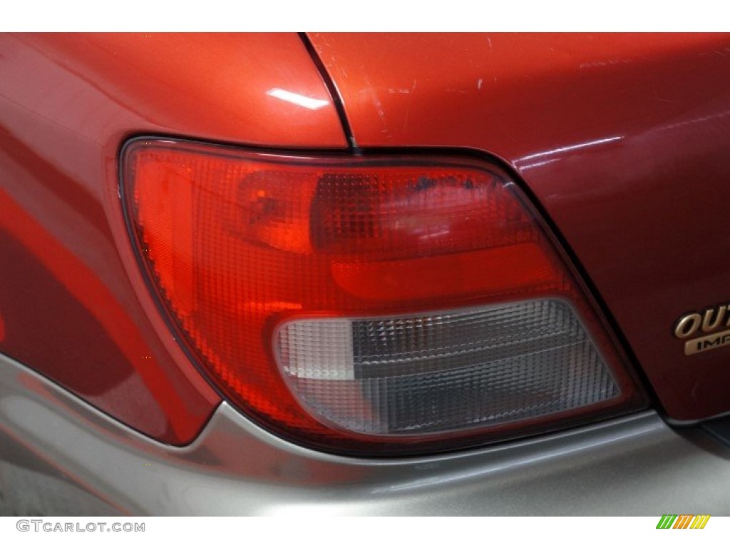 2002 Impreza Outback Sport Wagon - Sedona Red Pearl / Gray photo #51