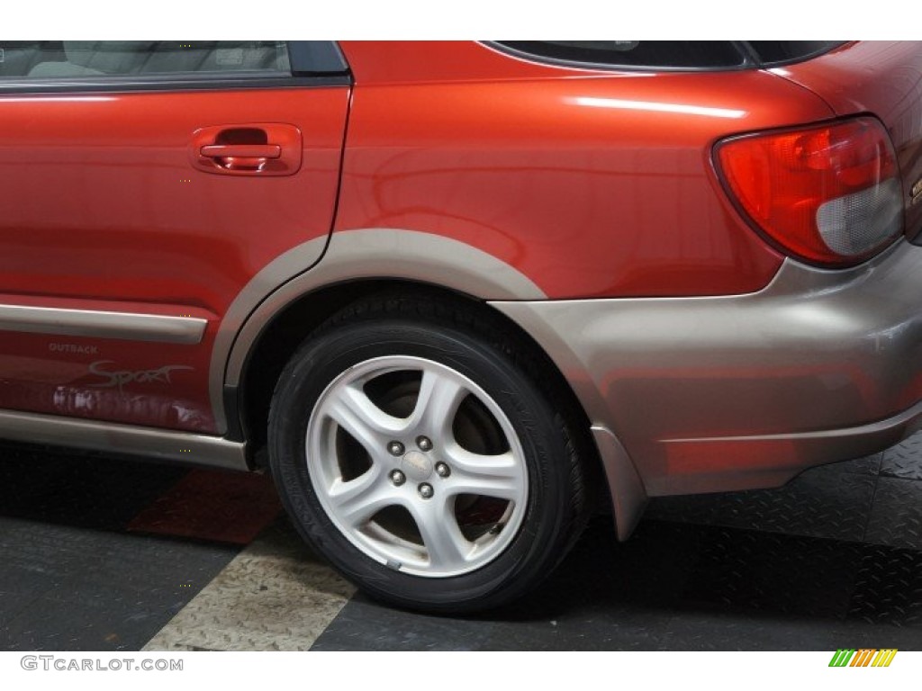 2002 Impreza Outback Sport Wagon - Sedona Red Pearl / Gray photo #55